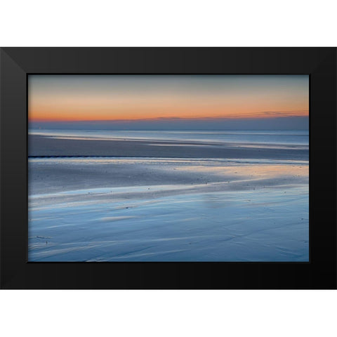 Nuance Of Blue Black Modern Wood Framed Art Print by Hullot Scalvenzi, Benjamine