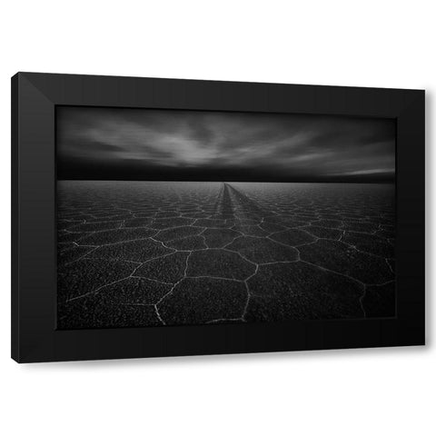 On The Road To Nowhere Black Modern Wood Framed Art Print by Schilbe, Stefan
