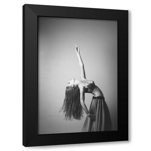 Martina Black Modern Wood Framed Art Print by Conti, Simone