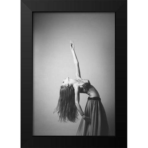 Martina Black Modern Wood Framed Art Print by Conti, Simone