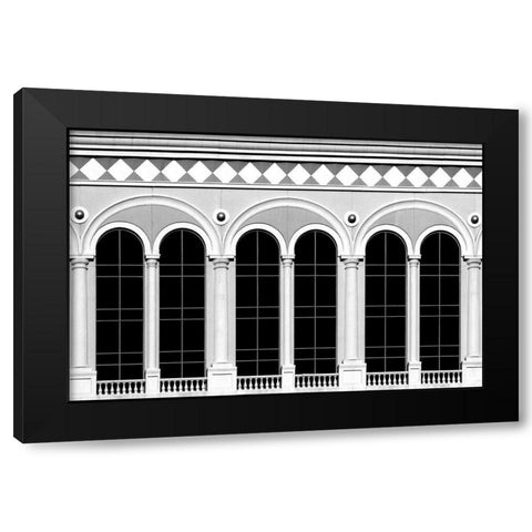 Rear Window Black Modern Wood Framed Art Print by Guillemot, Mathilde