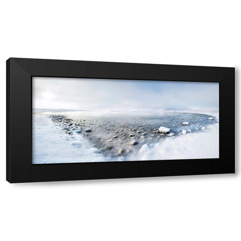 Alone In The Silence Black Modern Wood Framed Art Print by Molteni, Nicola