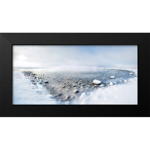 Alone In The Silence Black Modern Wood Framed Art Print by Molteni, Nicola