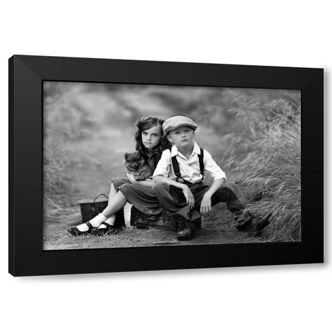 In Dreams Black Modern Wood Framed Art Print with Double Matting by Andelman, Katie