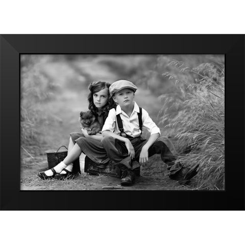 In Dreams Black Modern Wood Framed Art Print by Andelman, Katie
