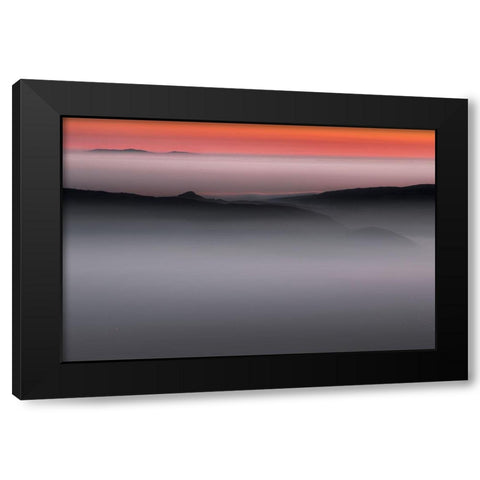 Homeland Black Modern Wood Framed Art Print with Double Matting by Petrovic, Dragisa