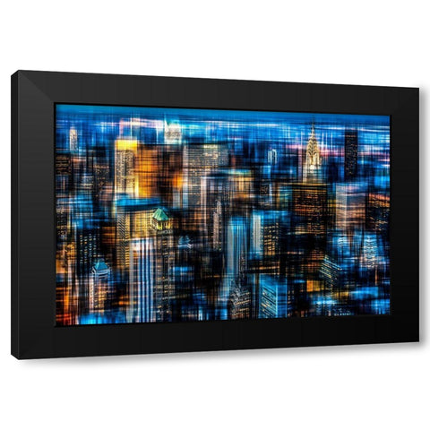 Downtown Ii B Black Modern Wood Framed Art Print with Double Matting by Cmarits, Hannes