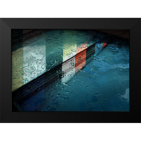 Reflections Black Modern Wood Framed Art Print by Van Maastricht, Henk