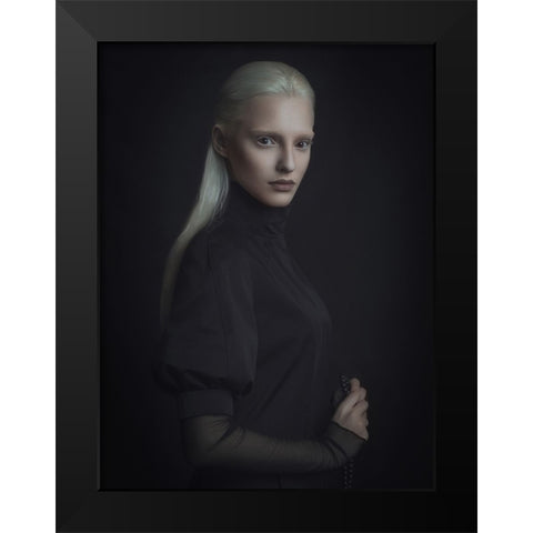 Untitled Black Modern Wood Framed Art Print by Shevchenko, Yuri