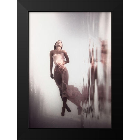 Dreaming Nymph Black Modern Wood Framed Art Print by Slegrova, Gabriela