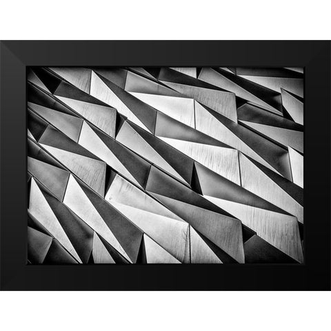 Rough Skin Black Modern Wood Framed Art Print by Jeanes, Matthew