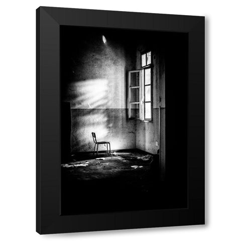 Speaks True-Who Speaks Shadows Black Modern Wood Framed Art Print with Double Matting by Milovich, Traven