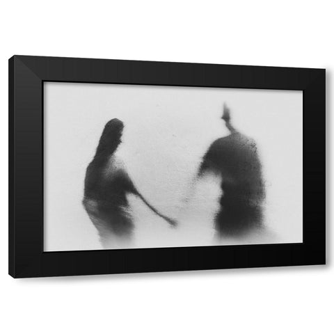 Memories In Love Black Modern Wood Framed Art Print by Satriani, Jay