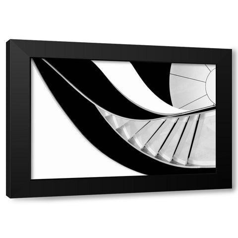 Stairway To Heaven Black Modern Wood Framed Art Print by Correia, Rui