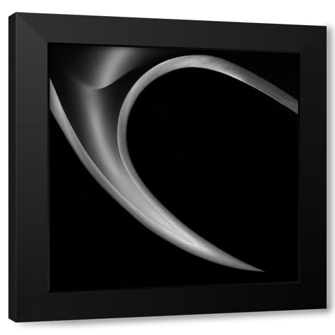 The Horn Black Modern Wood Framed Art Print by Claes, Gilbert