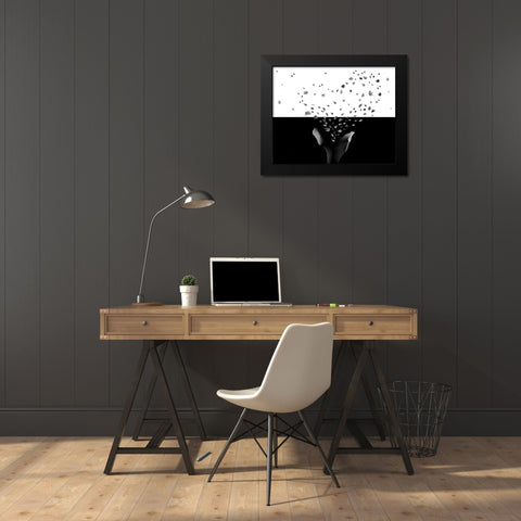 Untitled Black Modern Wood Framed Art Print by Zahirimehr, Maryam