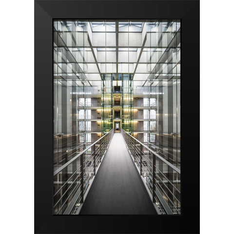 Untitled Black Modern Wood Framed Art Print by Brosdau, Benjamin