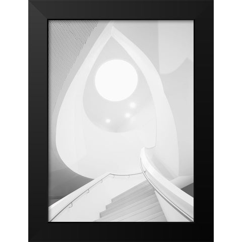 Stairway To Heaven Black Modern Wood Framed Art Print by van Son, Greetje