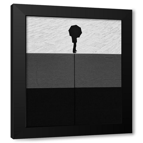 Brighter Days Black Modern Wood Framed Art Print with Double Matting by Abrantes, Paulo