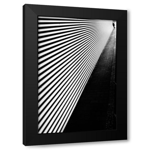 She Turn Her Back On My.. Black Modern Wood Framed Art Print with Double Matting by Castro, Joao