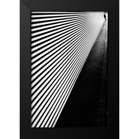 She Turn Her Back On My.. Black Modern Wood Framed Art Print by Castro, Joao