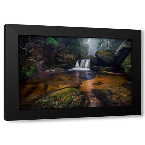 River Tales Black Modern Wood Framed Art Print by Stoszko, Lucjan