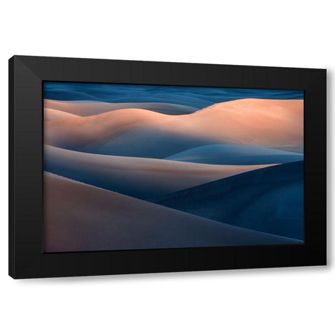 Range Of Colors Black Modern Wood Framed Art Print with Double Matting by Kravanja, Jure