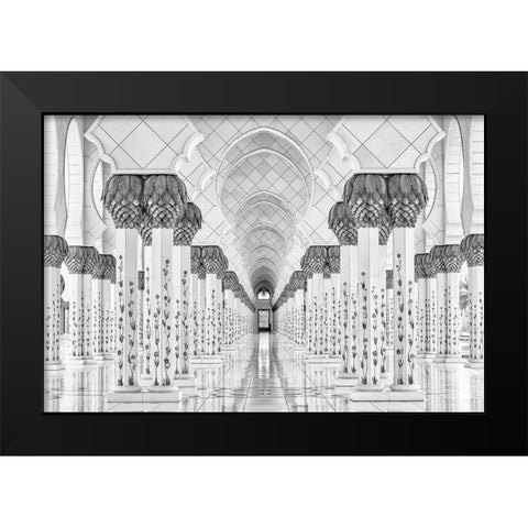 Kind Of Symmetry Black Modern Wood Framed Art Print by Schilbe, Stefan