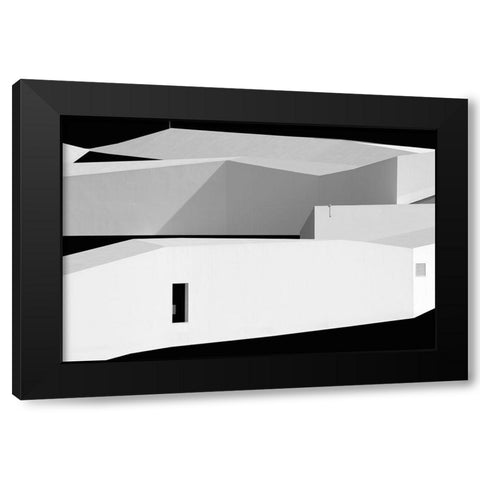 Contrasts Black Modern Wood Framed Art Print with Double Matting by Azevedo, Olavo