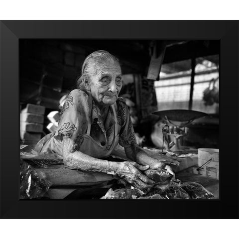 Doapa Claudia. Tabasco-Mexico Black Modern Wood Framed Art Print by B Ferragut, Toni