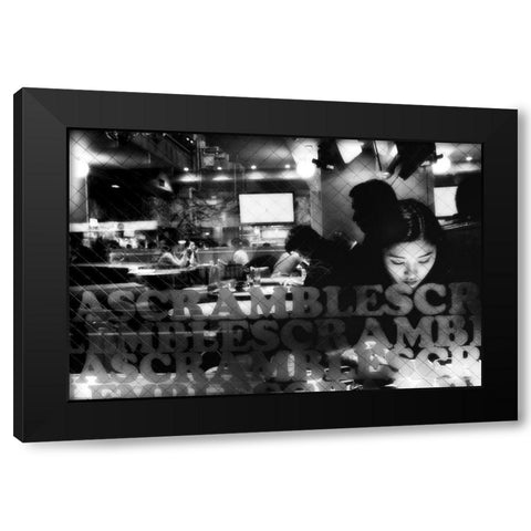 Cafe Black Modern Wood Framed Art Print by Suzuki, Tatsuo