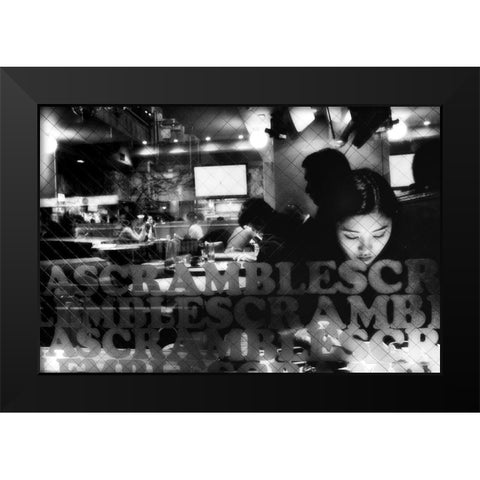Cafe Black Modern Wood Framed Art Print by Suzuki, Tatsuo