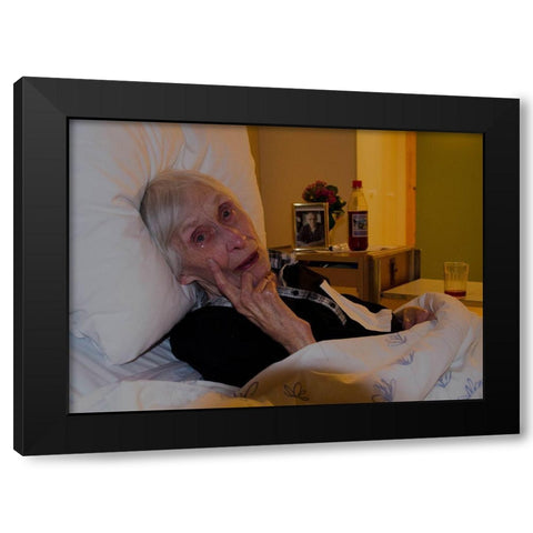 The Old One Black Modern Wood Framed Art Print by Caroline Stroksnes, Mette