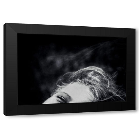 A Breeze Of Happiness Black Modern Wood Framed Art Print with Double Matting by Flour, Piet