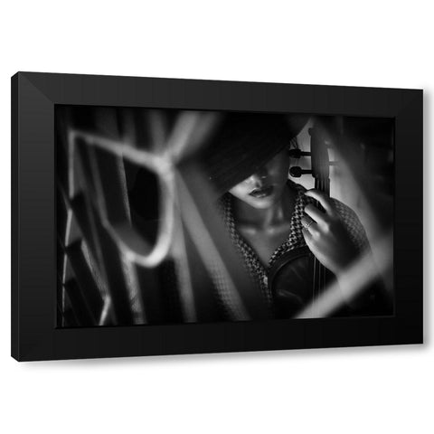 Untitled Black Modern Wood Framed Art Print with Double Matting by azalaka