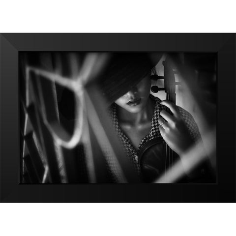 Untitled Black Modern Wood Framed Art Print by azalaka