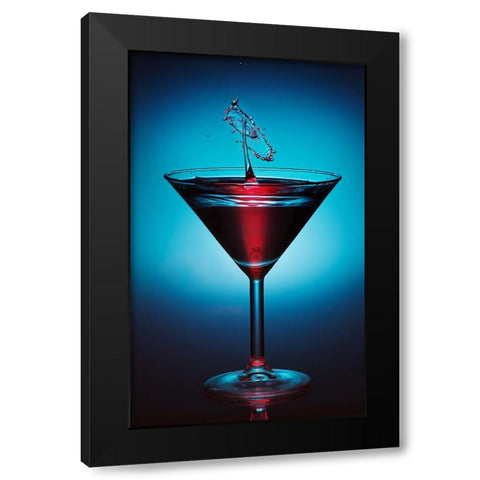 Salute Black Modern Wood Framed Art Print with Double Matting by Trebuth, Heinz