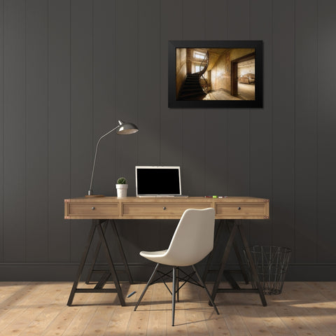 Untitled Black Modern Wood Framed Art Print by Boomsma, Paul