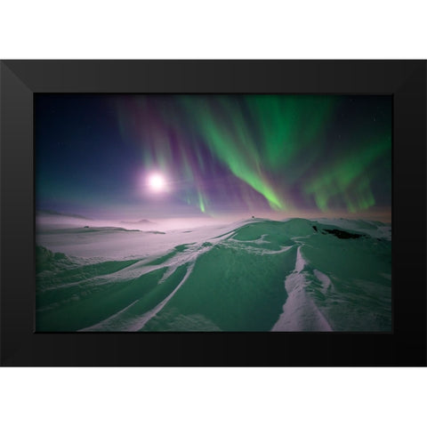 Artic Winter Black Modern Wood Framed Art Print by Eriksson, Robin