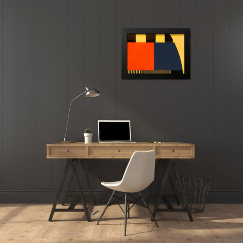 Nos Testscreen # 03 Black Modern Wood Framed Art Print by Limberg, Huib