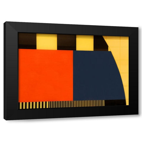 Nos Testscreen # 03 Black Modern Wood Framed Art Print by Limberg, Huib