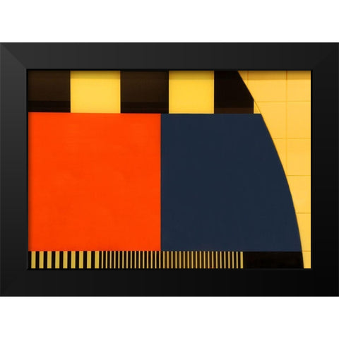 Nos Testscreen # 03 Black Modern Wood Framed Art Print by Limberg, Huib