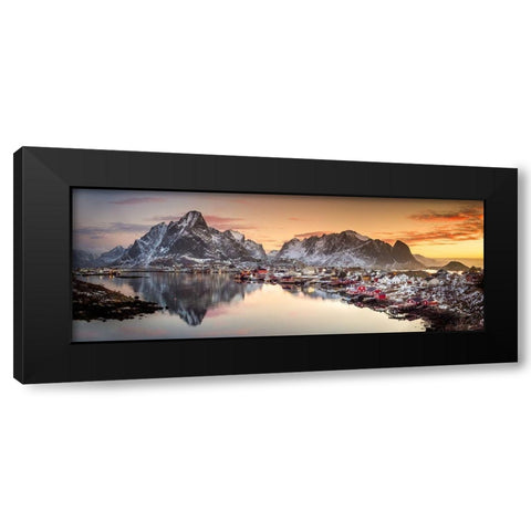 Reine Morning Light Black Modern Wood Framed Art Print by Yaakobi, Lior