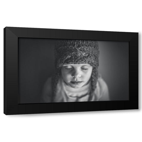 Sen Black Modern Wood Framed Art Print with Double Matting by Laczkowski, Wojciech