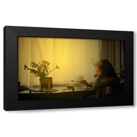 First Notes Black Modern Wood Framed Art Print with Double Matting by Dahl Jepsen, Thomas