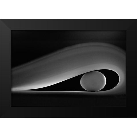 The Egg Black Modern Wood Framed Art Print by Azevedo, Olavo