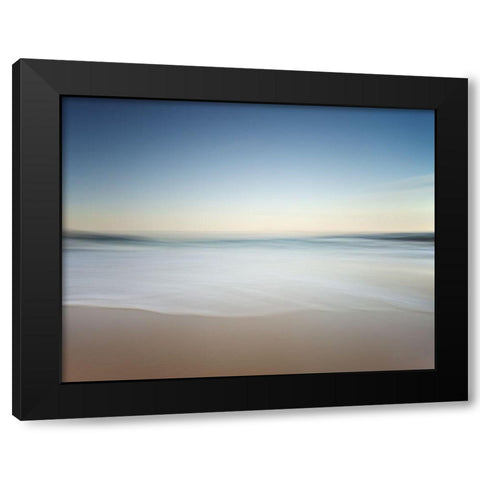 Soft Solitude Black Modern Wood Framed Art Print with Double Matting by Pascual Buye, Santiago