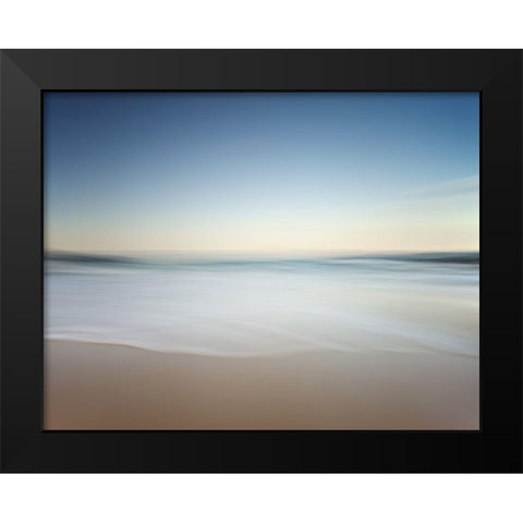 Soft Solitude Black Modern Wood Framed Art Print by Pascual Buye, Santiago