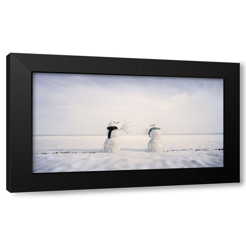 You And I Black Modern Wood Framed Art Print with Double Matting by Kuiper, Leonie