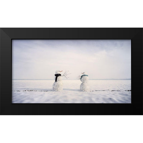 You And I Black Modern Wood Framed Art Print by Kuiper, Leonie